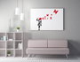 Wallity Banksy WY120 Lienzo Decorativo Enmarcado 50 x 70 cm